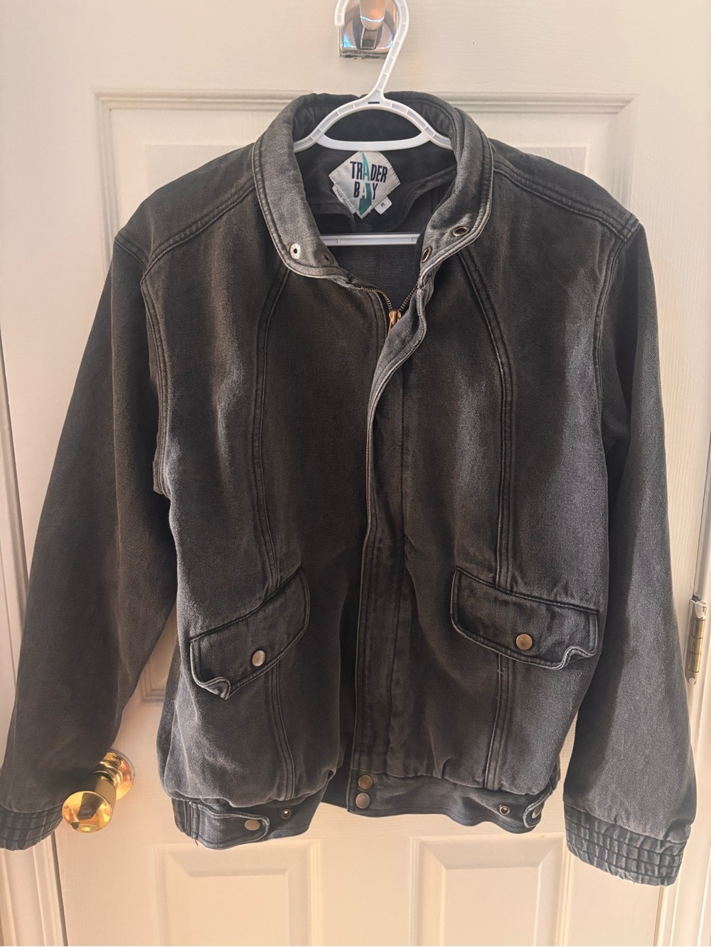 Trader Bay Men's Black Bomber Jacket